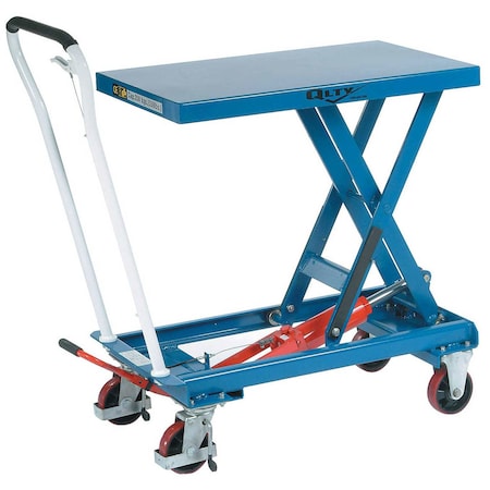 Global Industrial Mobile Scissor Lift Table 550 Lb. Capacity, 32 x 19 Platform, Single Scissor 168074